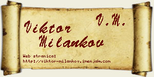 Viktor Milankov vizit kartica